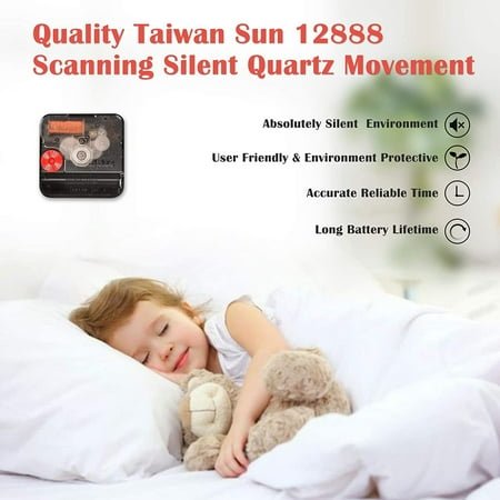 JUNCHI-Farmhouse Rooster Wall Clock Battery Operated Silent Arabic Numerals Clock, Country Vintage Wall Clocks for Home/Office/School, 8 Inch