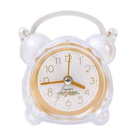 Kugisaki Desk Analog Alarm Clock Cute Simple Clock Easy to Read Numbers Contemporary Style for Desk, Table, Shelf or Bedside Bed