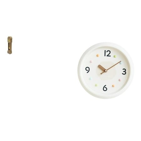 Kuntesetty Classic Vintage Miniature Grandfather Clock Model with Modern Round Wall Hanging Design Quiet No Ticking Large Numerals for Home Office Living Room Study Room Decor
