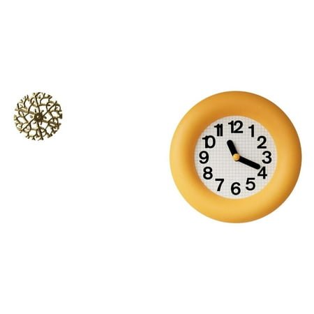 Kuntesetty Rustic Scenic Wrought Iron Wall Art Clock Sculpture Silent Hanging Pendants Contemporary Analog Wood Plaque for Office Living Room Kitchen Dining Room Bedroom