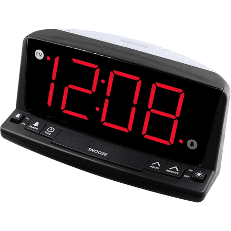 LED Digital Alarm Clock โ Simple Operation - Easy to See Large Numbers, Built in Night Light, Loud Beep Alarm with Snooze, Bright Big Red Digit Display