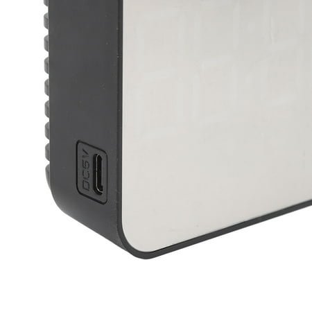 LED Digital Clock, Dual Alarms, Temp Date Display, Compact Desk Design For Bedroom Office