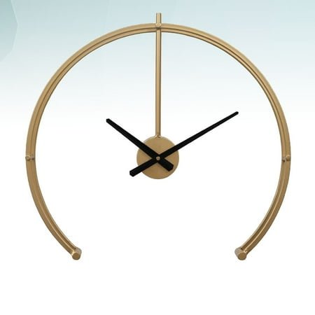 LEORX Golden Iron Retro Wall Clock for Home Decor Attractive for Living Room Bedroom 12 inches