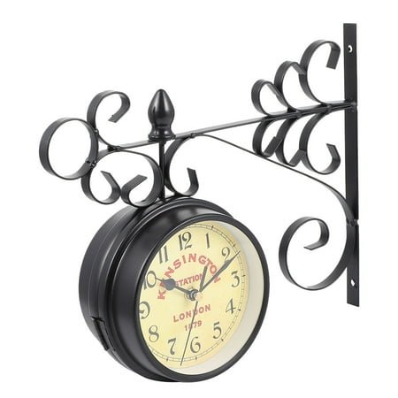 LEORX Iron Retro Clock for Living Room Wall Clock Home Decor 1Pack