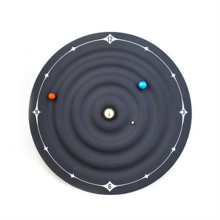 Magical circular magnetic planet clock Galaxy Magnetic Clock wall clock creative home decoration desk clock