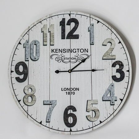 MDR Trading Inc. FP-MIN-355 Kensington Station London With Multi Colored Numbers Wall Clock