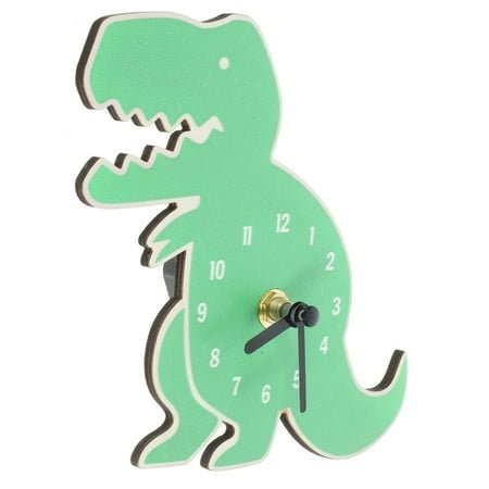 Milisten Dinosaur Wall Clock Kids Silent Wall Clock Office 17.00X15.00X2.00CM Green