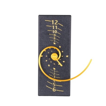 Modern Fibonaccis Clock with Unique Time Display Spirals Pointer Quiet Movement Wall Clock for Techs and Math Lover