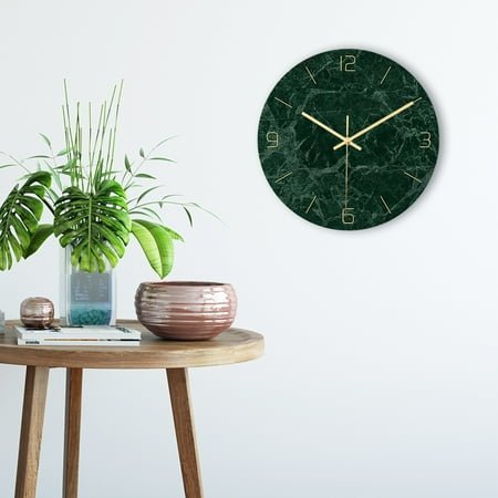 Modern Pattern Wall Clock | 12 Inch Square Acrylic Silent Quartz Clock | Frameless Design for Living Room & Bedroom Decor | Battery Not Included