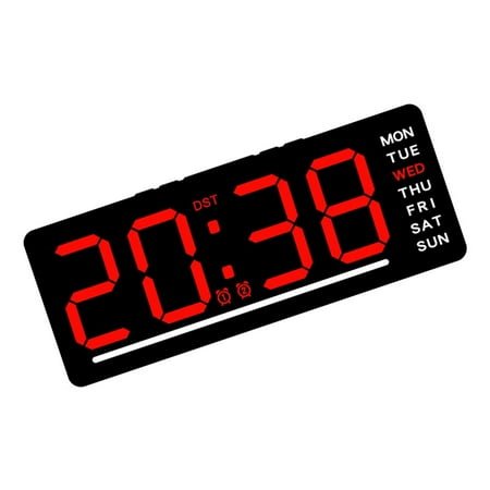 Necvior Modern LED Digital Table Clock for Bedrooms Offices and Kitchens Clock