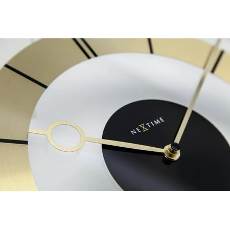 NEXTIME WALL CLOCK RETRO GOLD