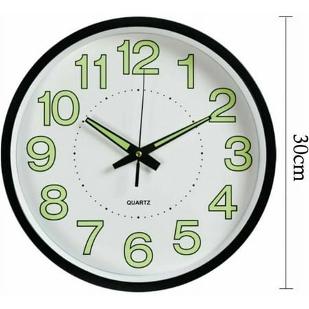 Numeral Wall Clock, Silent Non-Ticking Quartz Movement, Battery Operated Easy To Read Clock With Super Silent Sweep Second Hand For Modern Home Decor