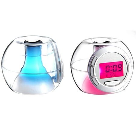 OFFIGAM 1Pack Digital Alarm Clock Bedside Digital Alarm Clock With Nature Sound And Calendar Display Compact Size