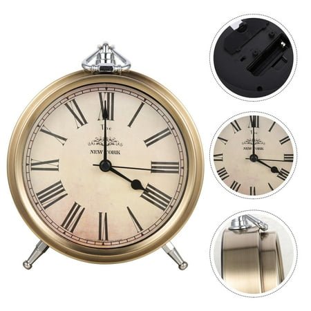 OUNONA Modern Style Multi Clock for Home with Silent Alarm and Classic Table Decoration