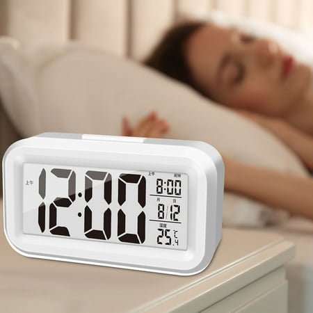 Ovzne Loud Alarm Clock for Heavy Sleeper, Vibrating Alarm Clock for Hearing Impaired Deaf, Annoying Alarm Clock,USB Port, Large Dimmable LED Display Easy to Use