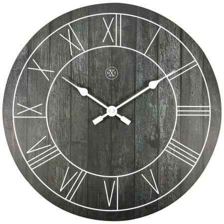Paul' 15.76-inch Wood Wall Clock - Black
