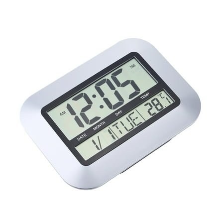 PENIKOKO Alarm Clock with 12/24 Hours Format and Room Temperature Gauge 1Pack