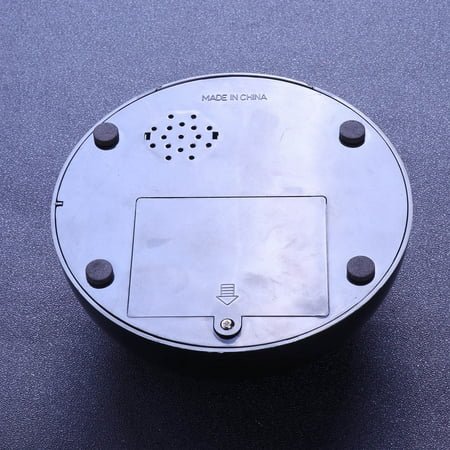 Raindrops Digital Lazy Alarm Clock with Flying Propeller and Snooze Function Black