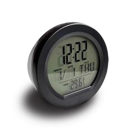 Round Clock Digital Clock Solar Powered Clock Interior Backlit Clock M2G7