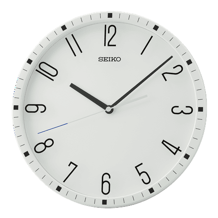 Seiko 12 Derby Wall Clock, White