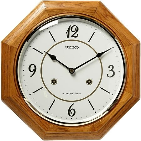 Seiko QXM494BLH Japanese Quartz Musical Wall Clock 18 Melodies