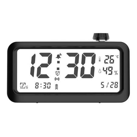 Smart Light-Sensitive Alarm Clock for Students: LCD Display,Humidity Temperature