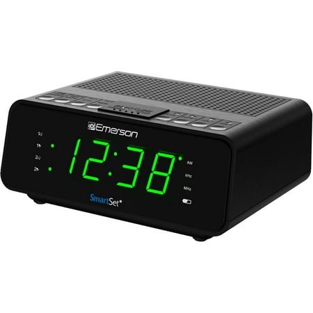 SmartSet Dual Alarm Clock Radio with AM/FM Radio, Dimmer, Sleep Timer and .9 LED Display, CKS1900