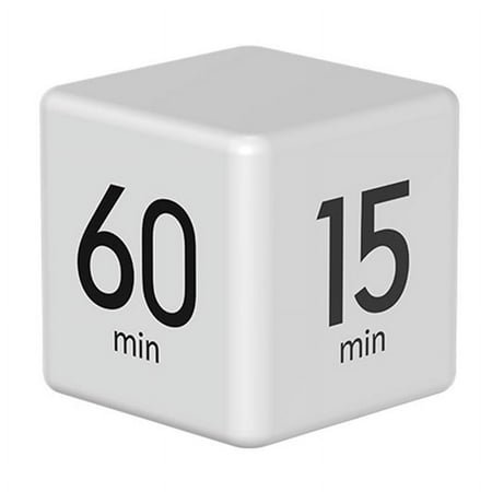 Smart Time Study Time Cooking Countdown Reminder Mini Kitchen Alarm Clock Self-Discipline Time Management Time, C,1 x intelligent timer,White