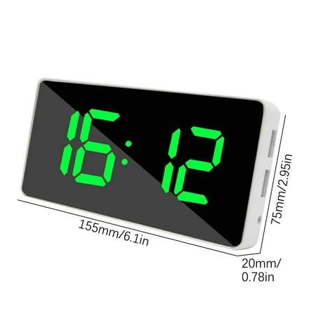 Speaker Docks and Alarm Clocks Usb Output Mobile Phone Charging Snooze Mirror Clock Creative Multifunctional Led Alarm Clock