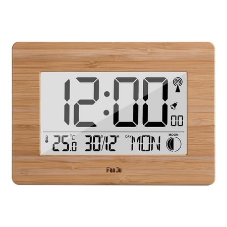Temperature and humidity wall clock digital alarm clock weather forecast multi function radio clock