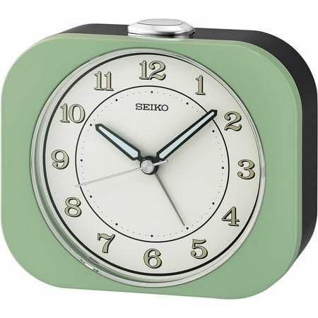 UGUCYUI-Seiko Kyoda Bedroom Alarm Clock, Metallic Green