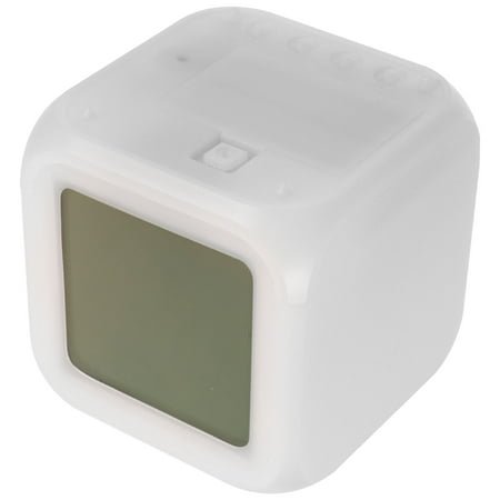 ULTNICE Square Digital Clock with Touch Light White 1Set