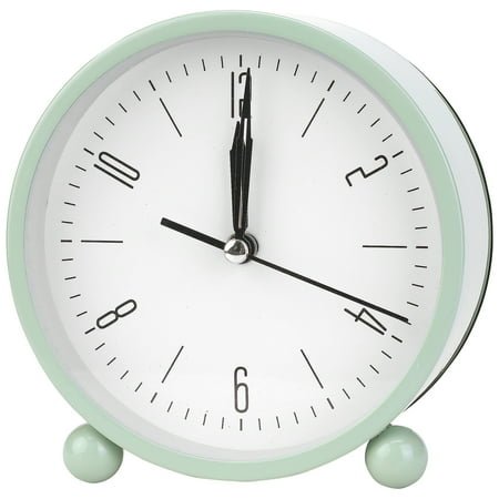 Unique Bargains Retro Metal Casing Alarm Clock Green 4.5L x 2.0W x 4.7H