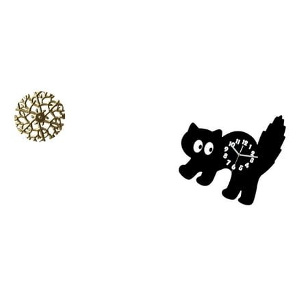 Wall Hanging Sculpture Metal Wall Decor Wall Clock with Sturdy Wrought Iron Material for Living Room Bedroom Office