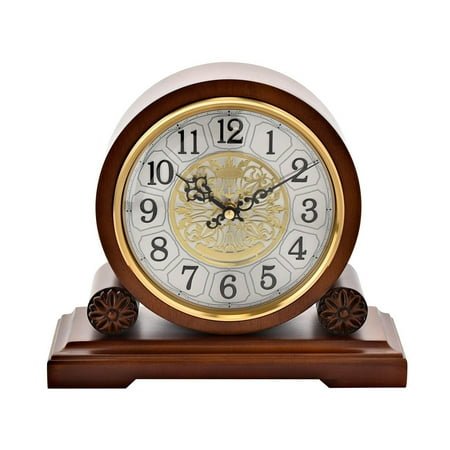 Walnut Westminster Mantel Clock - Duffle shape Arabic Dial