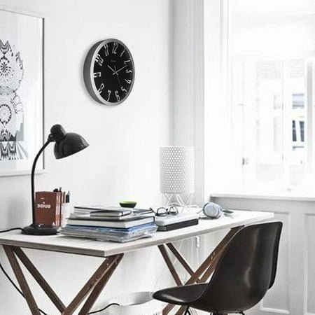 WESTCLOX 32913 12 Round 3D Number Wall Clock by Westclox