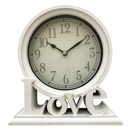 YIEMEEN Sophisticated Quiet Desk Clock Retro Love Letter Mantels Clock for Home Decoration and Accurate Timekeeping
