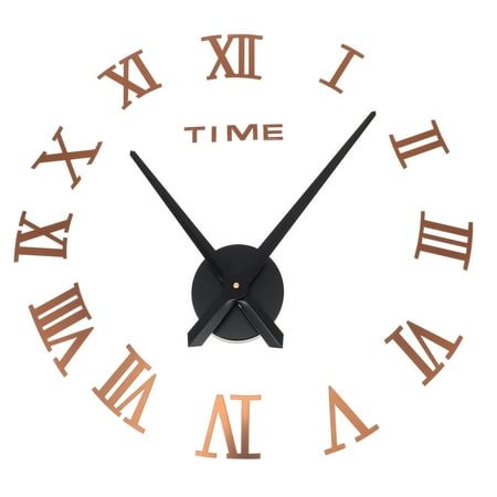 Zehuanyu 3d Wall Clock Alarm Modern Rustic Decor Country Round Stickers Office