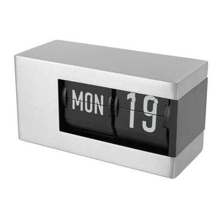 Zunate Flip Clock, Retro Flip Desk Shelf Clock, Auto Flip Desk Table Clock, Retro Flip Down Clock Mechanical Digital Flip Desk Clock, Internal Gear Operated Flip Down Clock for