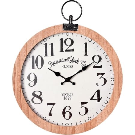 American Clock Co. Vintage Pocket Watch Wall Clock - 19