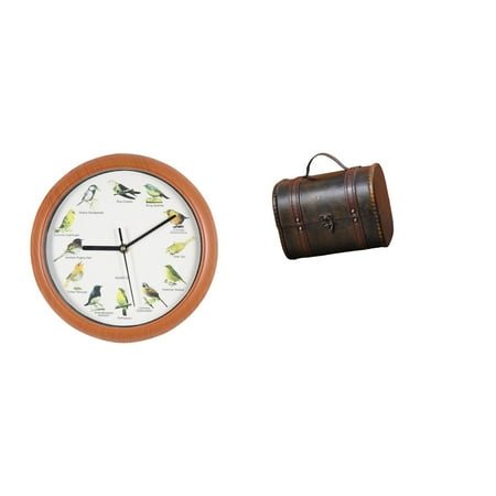 Bird Clock Wall Clock Jewelry Organizer Unique Vintage Wooden Design for Home Decor Birthday Gift