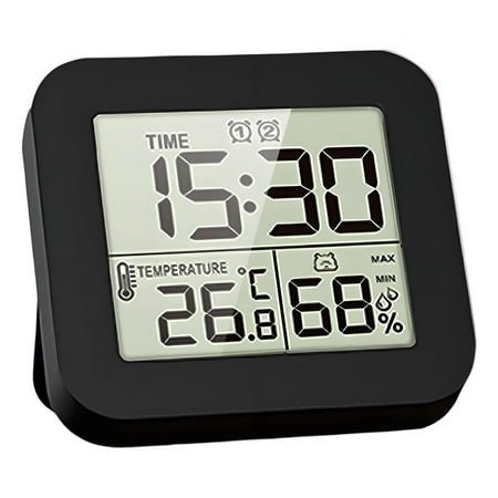 CCOCC Alarm Clock,Dual Alarm Features Digital Clock with Adjustable Brightness,Versatile Bedside Clock with Snooze