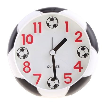 Creative 3D Football Sport Alarm Clock Analog Digital Clock Analog Clock Stu