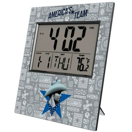 Dallas Cowboys 2024 Illustrated Limited Edition Digital Desk/Wall Clock