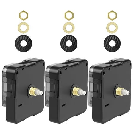 EEEkit 3pcs DIY Wall Quartz Clock Movement Mechanism, Battery Operated Clock Motor Kit