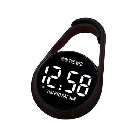 Giaone Plastic Shell Digital Clock Waterproof Electronic Hanging Watch with Hook