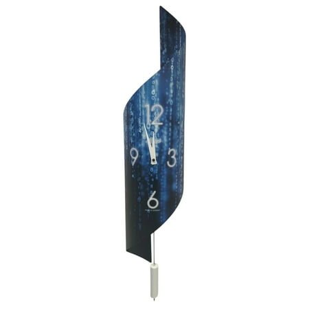 Hermle Abstract Raindrop Pendulum Wall Clock - 26.5 - Blue