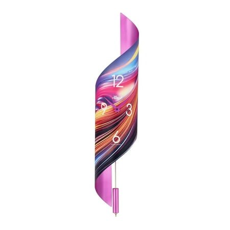 Hermle Abstract Swirl Pendulum Wall Clock - 26.5 - Pink