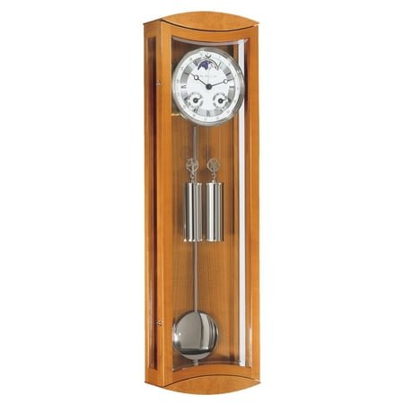 Hermle Rectangular Pendulum Wall Clock - 31 - Cherry Finish