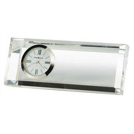 Howard Miller Prism Rectangular Optical Crystal Quartz Table Clock #Q-GM9803